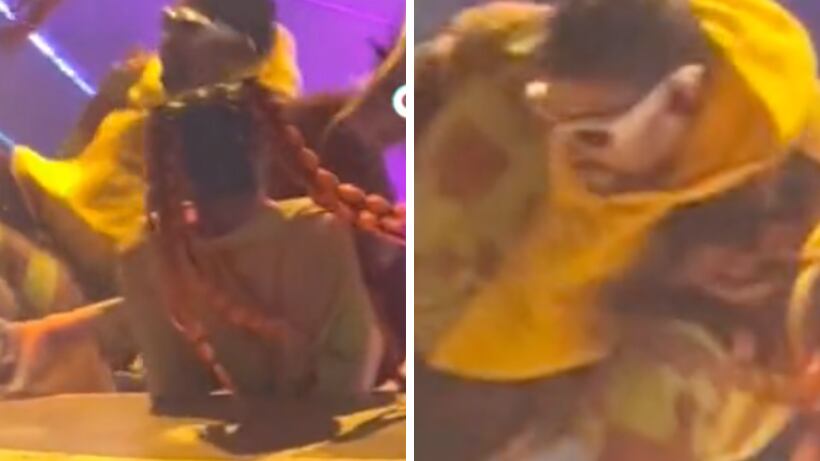 Bad Bunny en Guatemala: los videos de su caída durante el concierto