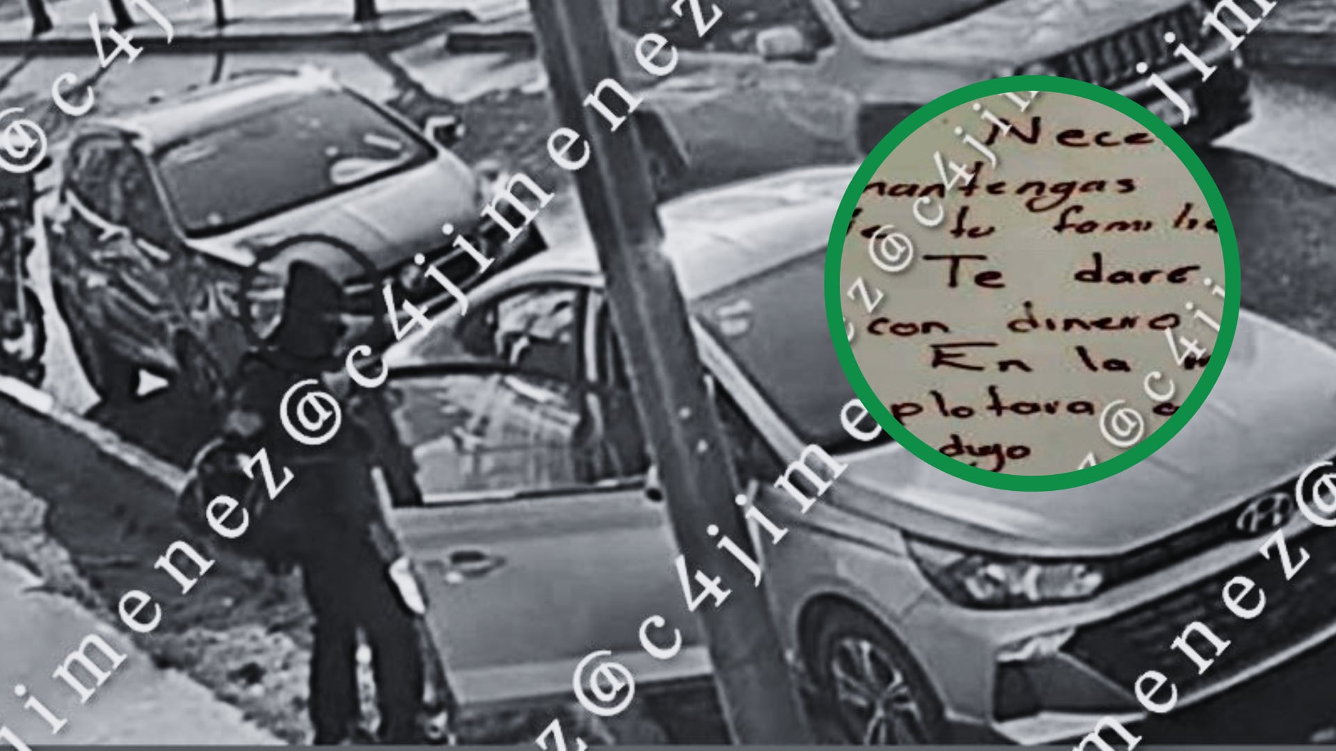 La empleada no logró leer el mensaje con amenazas dirigido a ella, lo que detuvo el intento de asalto