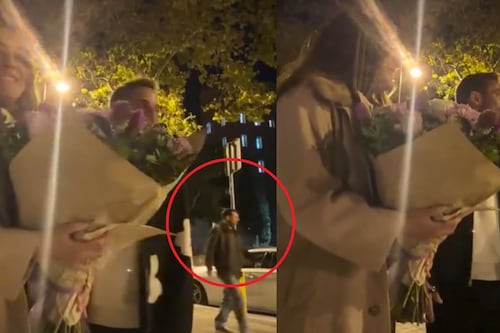 ¡Inesperado! Messi aparece en video romántico de una pareja en Barcelona