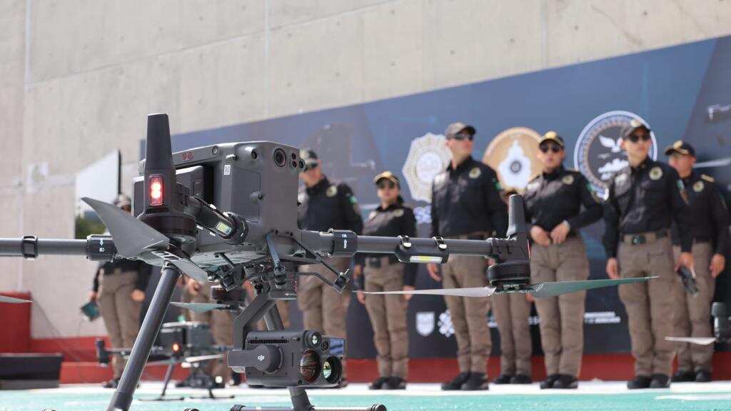 Nuevos drones de la Policía Cibernética. Foto: SSC