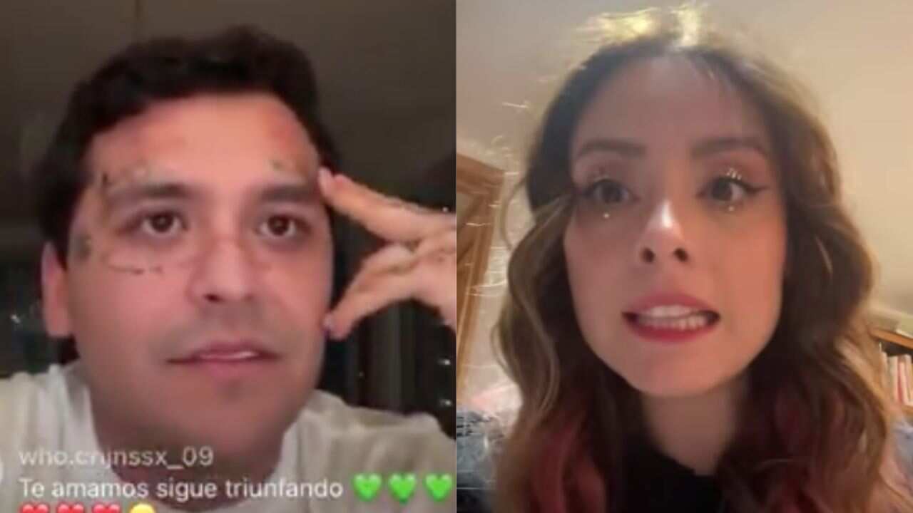 Christian Nodal y Maryfer Centeno