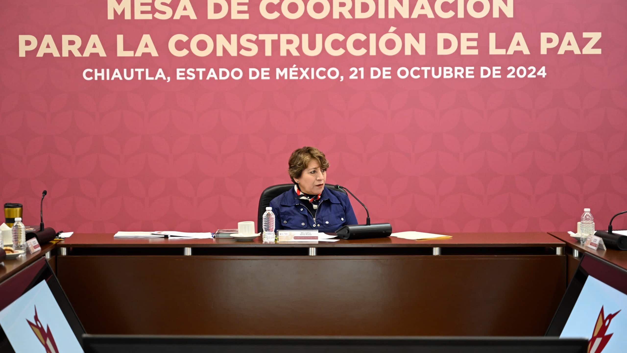 Delitos caen 30% en Chiautla tras Mesa de Paz impulsada por Delfina Gómez en Edomex