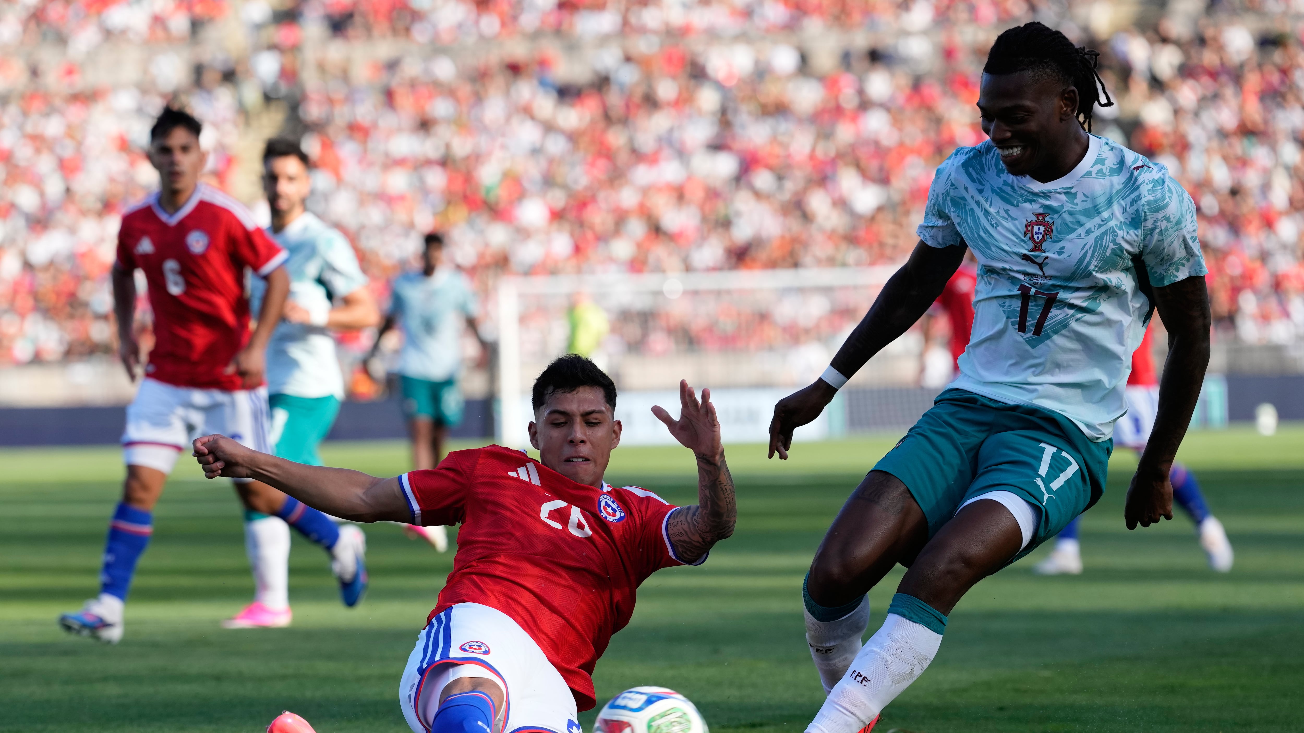 jugadores de Portugal y Chile se agarraron a golpes.