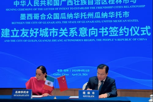 Fortalece Guanajuato Capital lazos con China con acuerdo de ciudad hermana