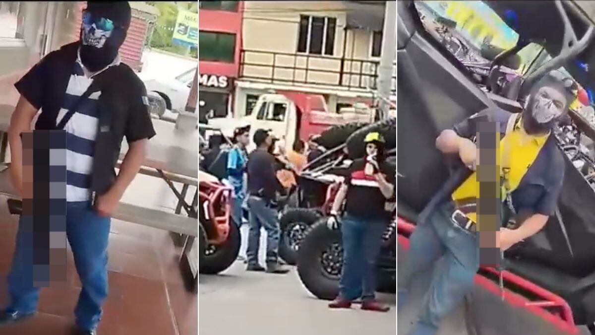 Captan a supuestos narcos mexicanos comprando en Guatemala.