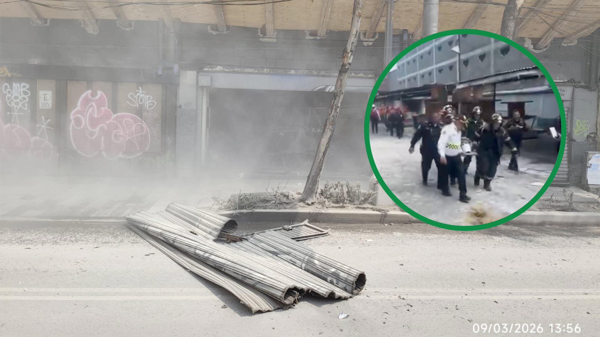 El edificio de tres niveles se encontraba en proceso de demolición cuando ocurrió el colapso no controlado en Calzada San Antonio Abad