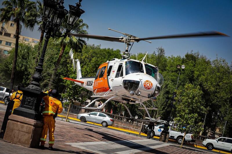 Con el helicóptero de Protección Civil se realizarán monitoreos aéreos.