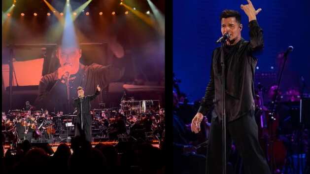 En dos horas de show, con múltiples cambios de vestuario y la energía que lo caracteriza, Ricky Martin se presentó en la Quinta Vergara para mostrar su concierto sinfónico. Más allá de la clásica orquesta, el cantante puertorriqueño quiso entregar un sonido de banda, con cuerdas y bronces.
El artista repasó canciones viejas y otras recientes, con “Pégate” a modo de introducción para encender las energías de los 13 mil espectadores. Utilizó todo tipo de camisas y telas: blancas, negras, brillantes, de lino y anchas.