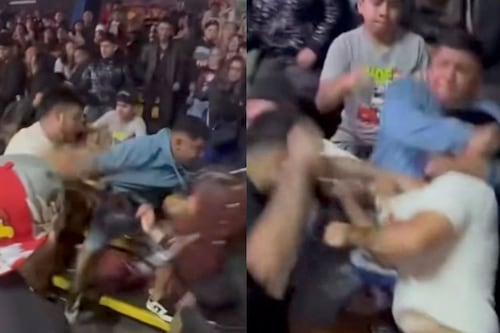 Filtran video de brutal golpiza entre aficionados de lucha libre, en la Arena Neza; ¿hubo detenidos?