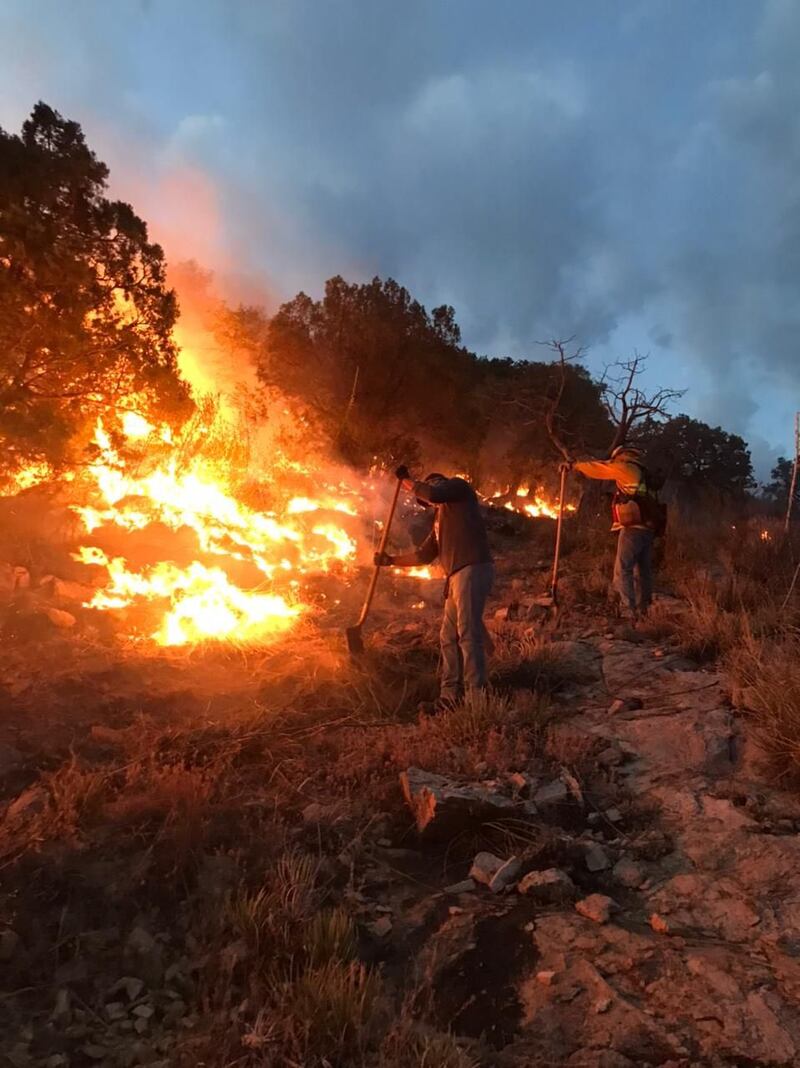 En la mitigación del fuego colaboraron más de 250 elementos