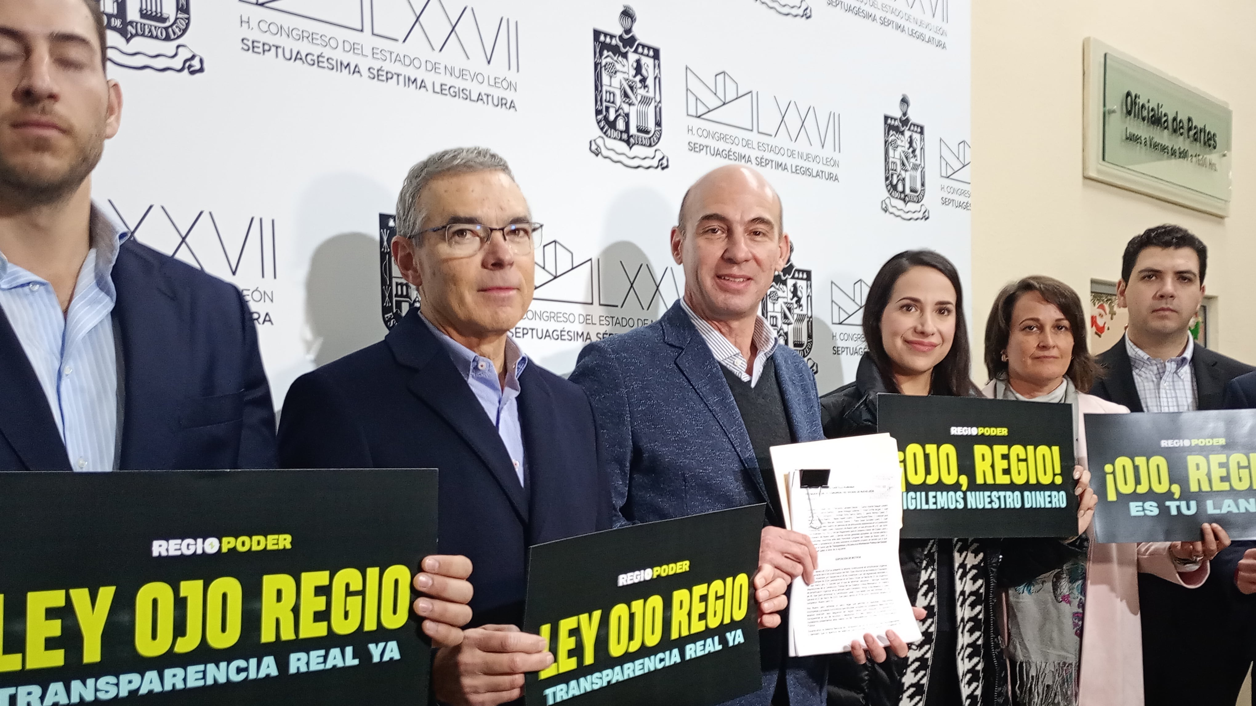 Líderes, directivos e integrantes de Regio Poder presentaron la iniciativa.