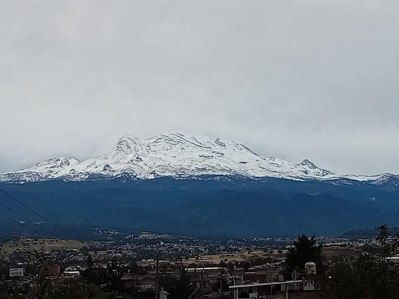 Fotos: Primera nevada en México cubre de blanco al Popocatépetl y al Iztaccíhuatl