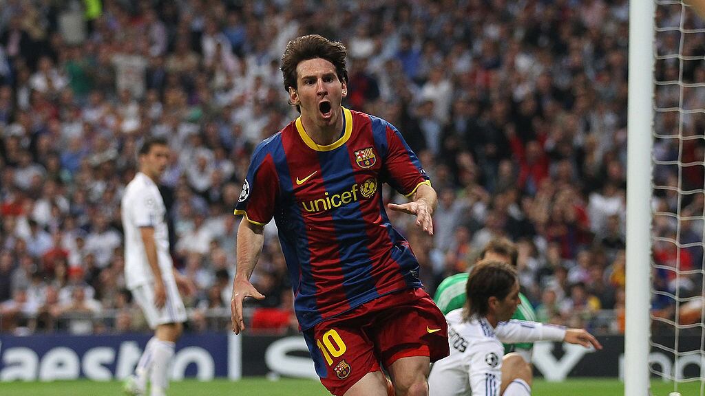 Messi y el Barcelona eliminaron al Real Madrid de Jose Mourinho en semifinales de la Champions League 2010-2011.