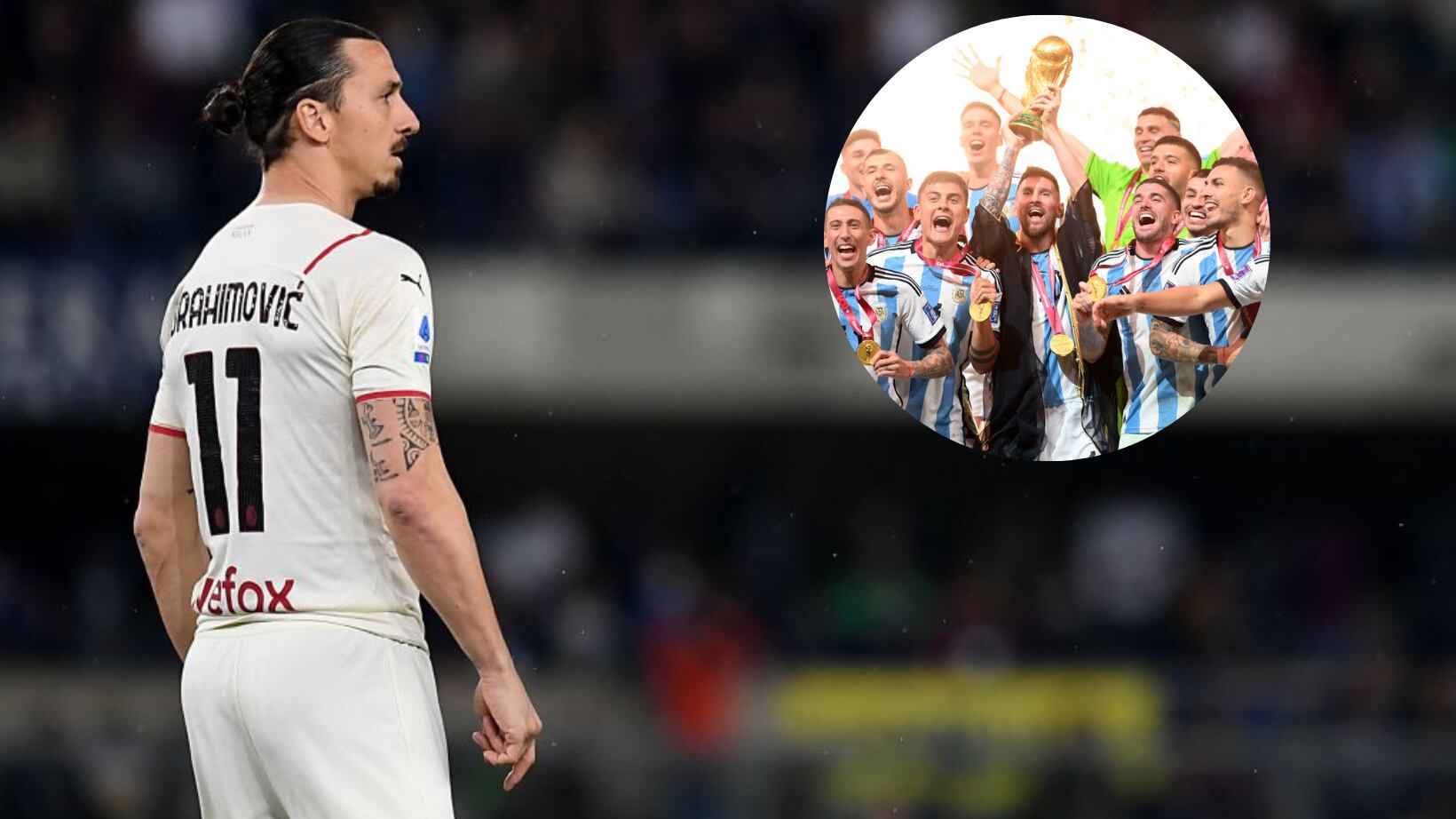 Ibrahimovic aseguró que sin Messi, Argentina no volverá a ganar otro Mundial.
