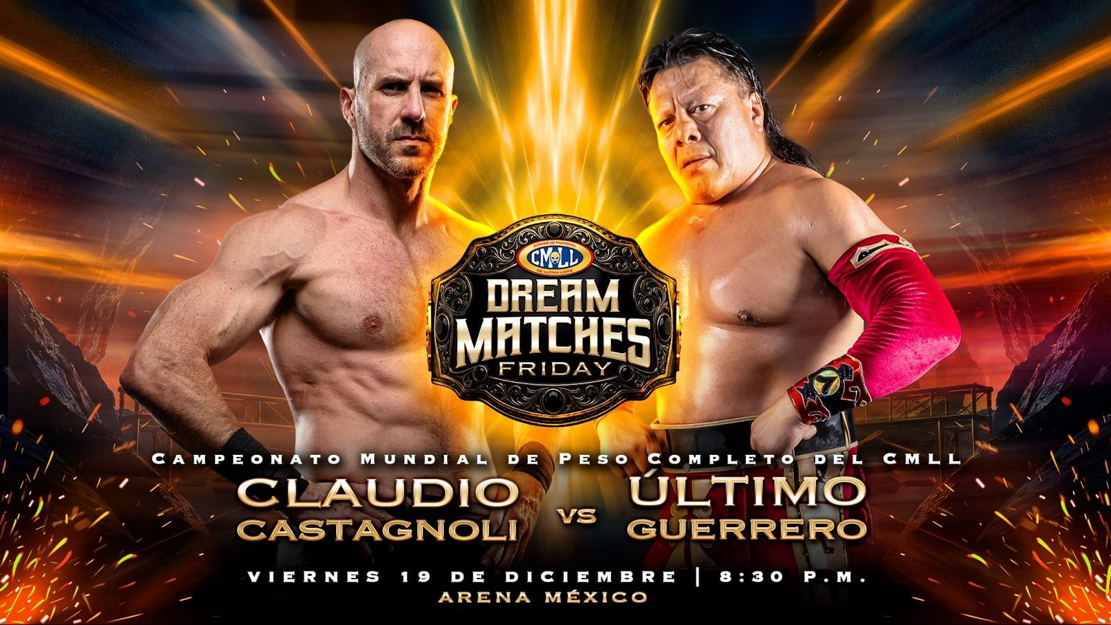 Claudio Castagnoli vs Último Guerrero