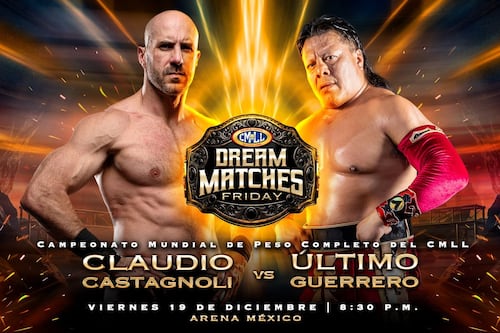 Claudio Castagnoli y Último Guerrero chocan por la gloria máxima del CMLL