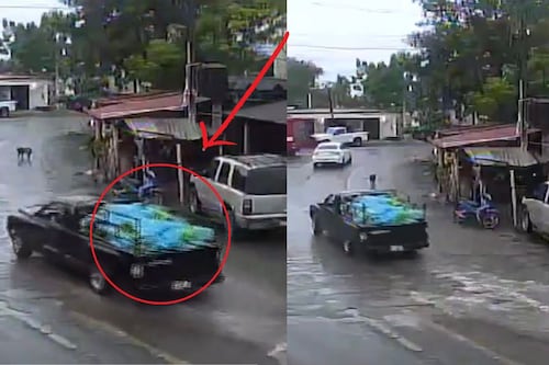 Explosivos ocultos entre plátanos: Divulgan video antes del ataque del carro bomba en Coahuayana
