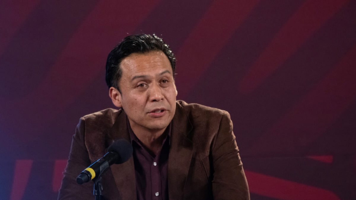 Marx Arriaga explica el nuevo modelo educativo de la SEP (Gobierno de México / Cortesía)