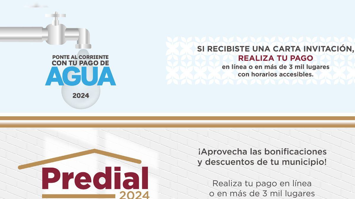Gobierno del Estado de México abre sitios web para realizar pago de predial y agua