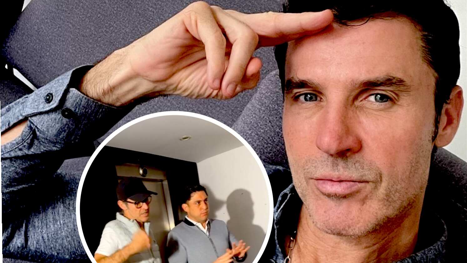 El actor hizo un enlace en vivo para mostrar la  diligencia de las autoridades.