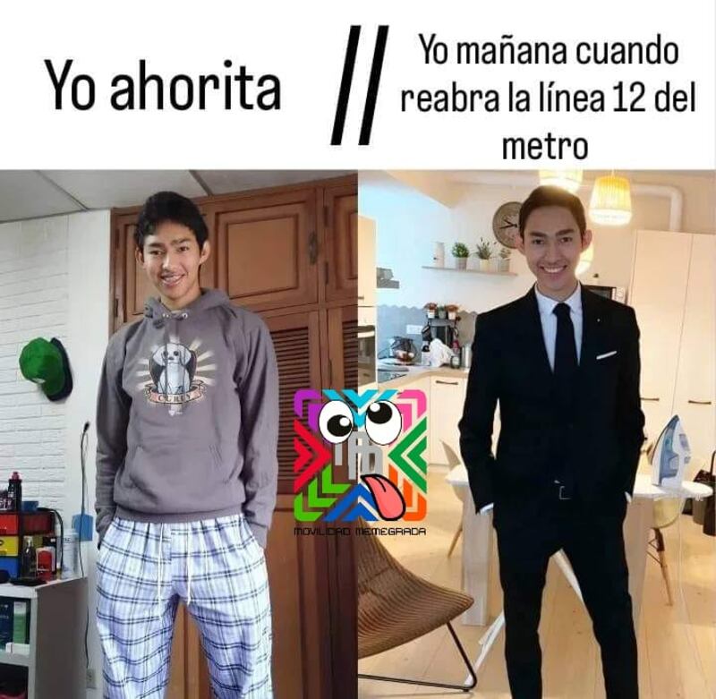 Memes por la reapertura de la Línea 12 del Metro.
