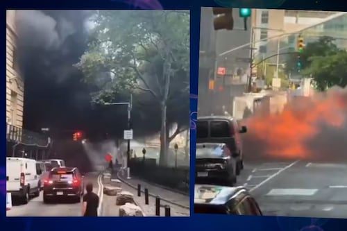 ¿Fue un accidente? Vehículo explota cerca del Toro de Wall Street y causa alarma en Nueva York