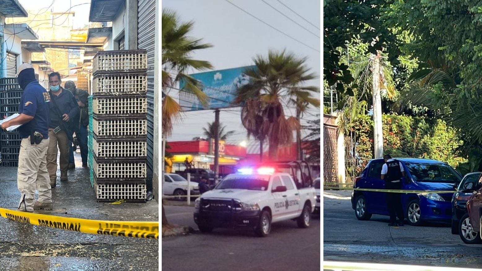 Mañana sangrienta en Acapulco deja nueve muertos en distintos ataques.