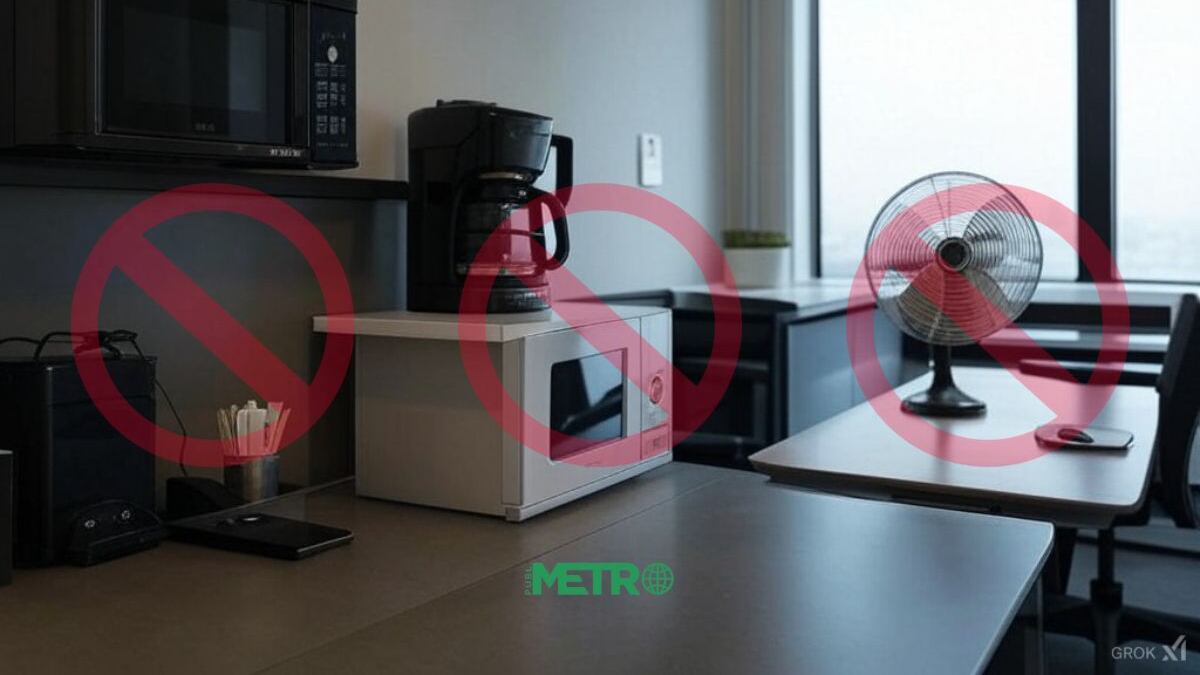 Prohíben cafeteras, microondas, ventiladores y más en oficinas: ¿dónde aplica y cuándo empieza la medida?