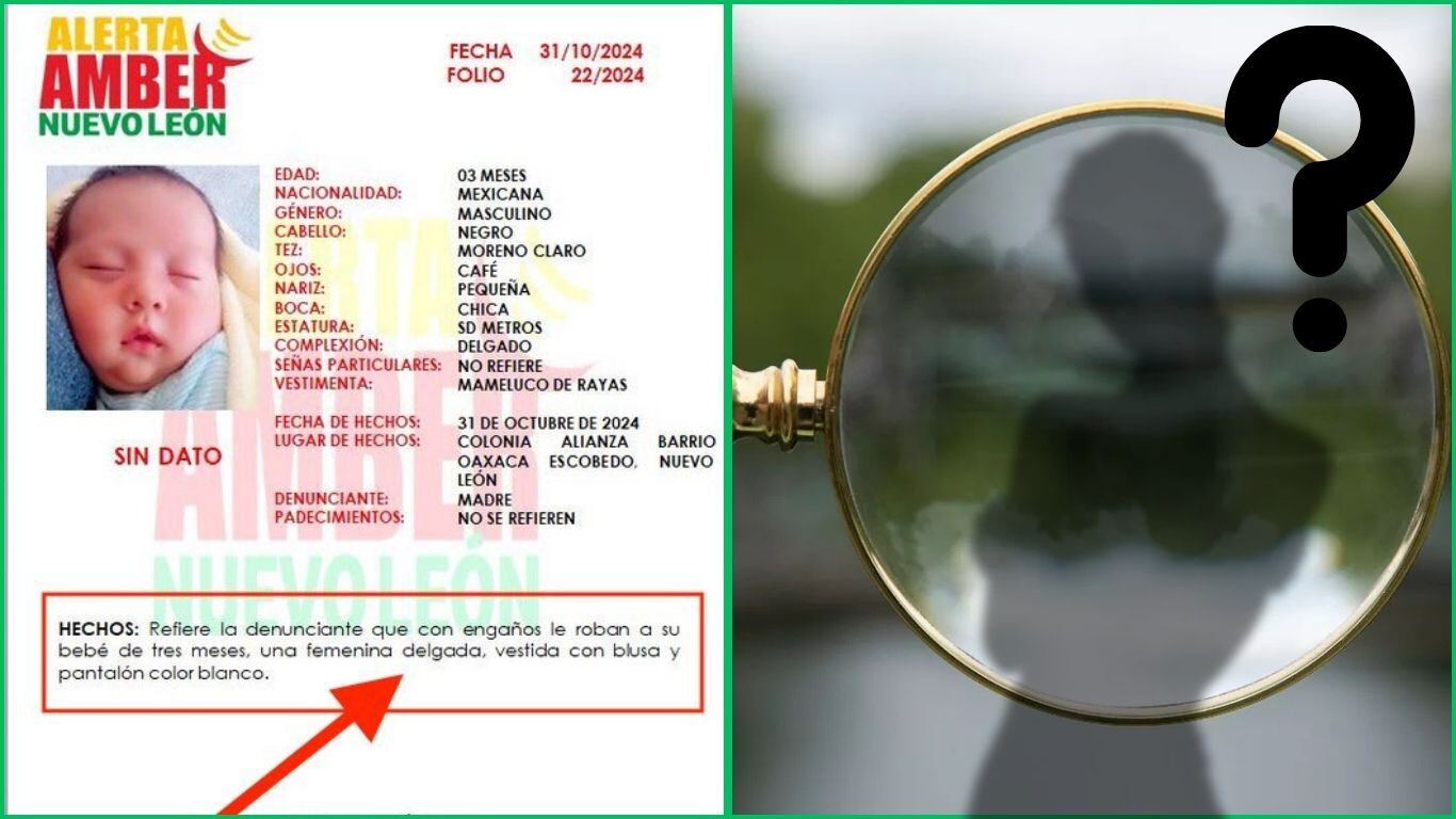Bebé robada en Nuevo León desata búsqueda masiva en el estado: así es la presunta responsable