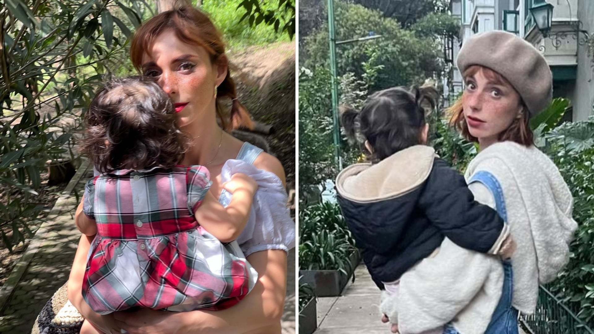 Natalia Téllez y su hija Emilia.