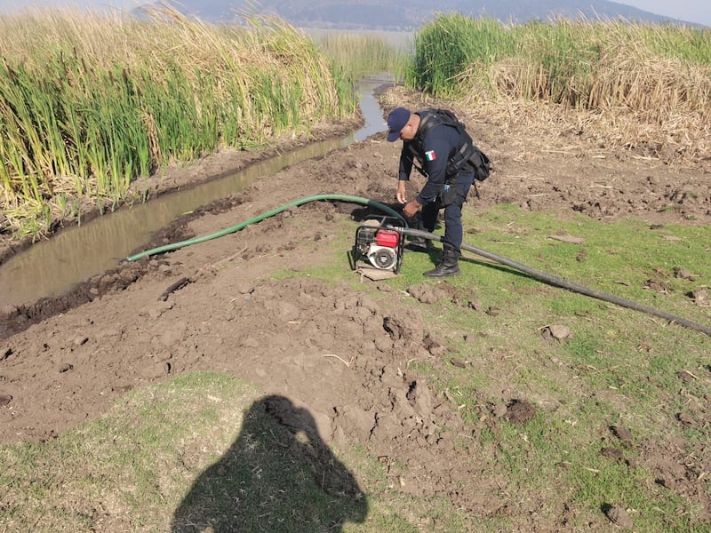 Detienen a agricultor por robar agua del Lago de Pátzcuaro