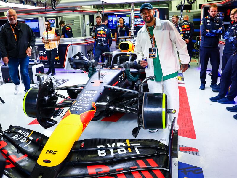 Sergio Pérez y Neymar