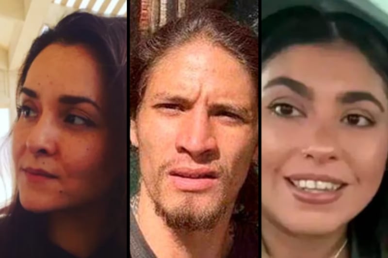 Bárbara Lango, Orión Hernández e Iliana Gritzewsky en imágenes compartidas en redes sociales.