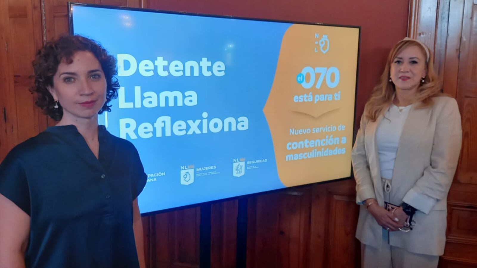 Ximena Peredo, titular de la Secretaría de Participación Ciudadana y Graciela Buchanan, secretaria de las Mujeres.