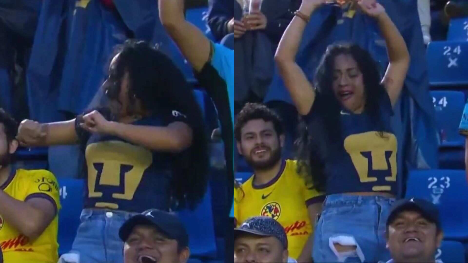 Pumas vence al América. Imagen: especial.