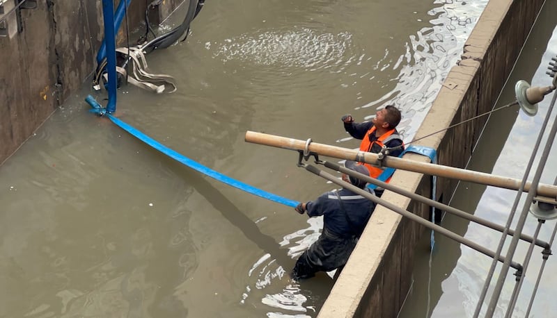 Línea A del Metro inundada