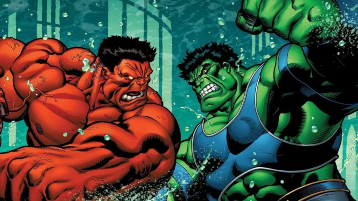 Hulk Rojo vs Hulk Verde