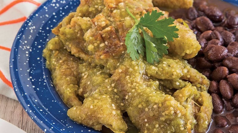 Chicharrón en salsa verde.