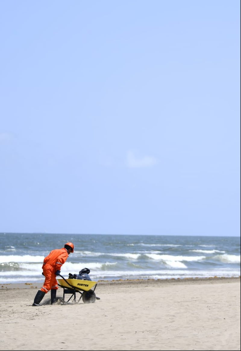 Limpieza de hidrocarburos zonas costeras de Veracruz y Tabasco