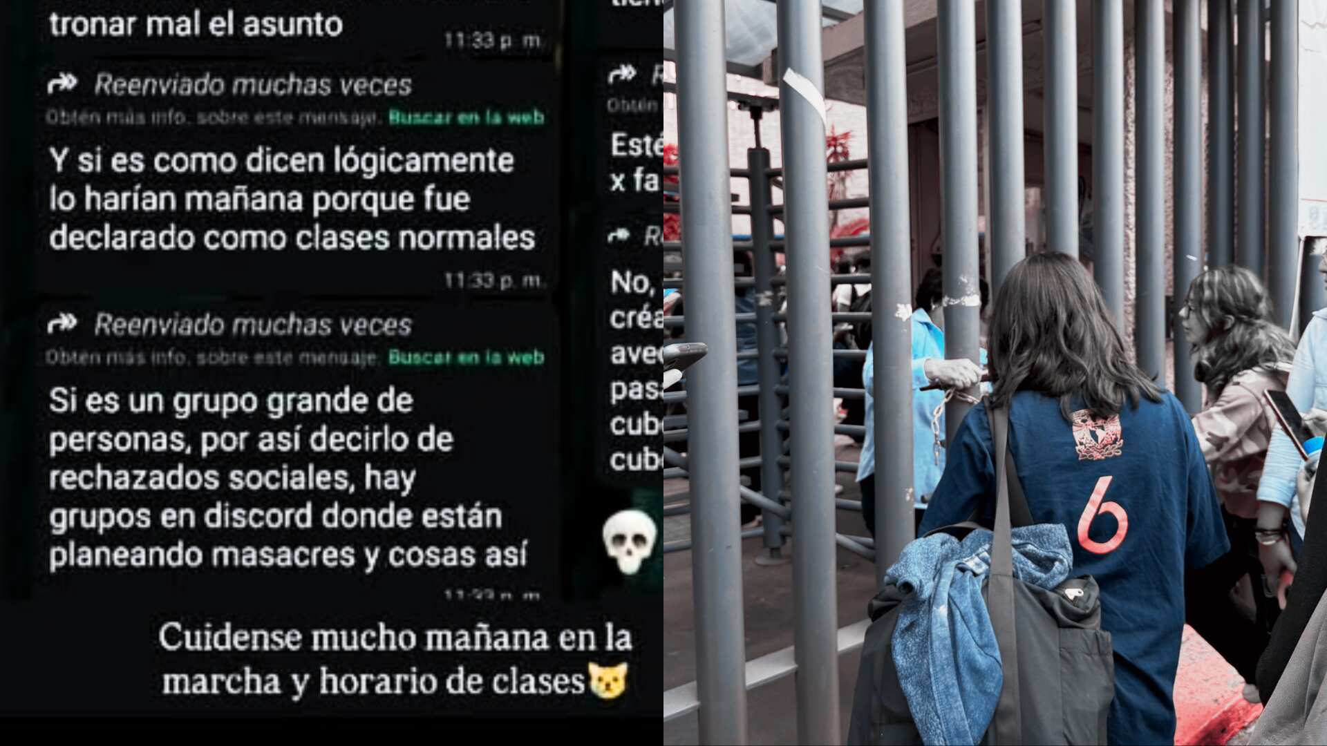 Conversaciones en grupos de Facebook y Discord mencionan ataques en distintos planteles del bachillerato de la UNAM