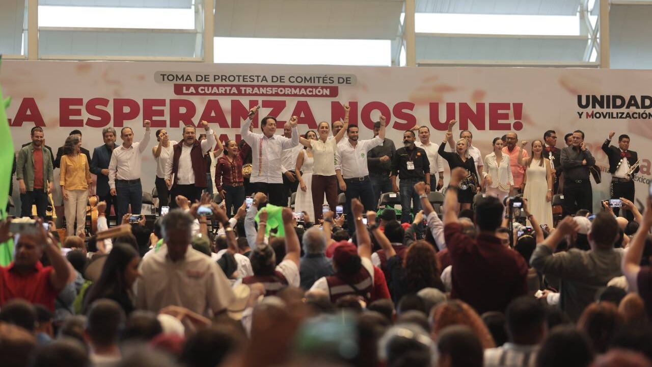 Claudia Sheinbaum y Mario Delgado.