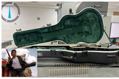 ¿Cartuchos en lugar de cuerdas? La Guardia Nacional descubre un “Mariachi” armado en Sonora