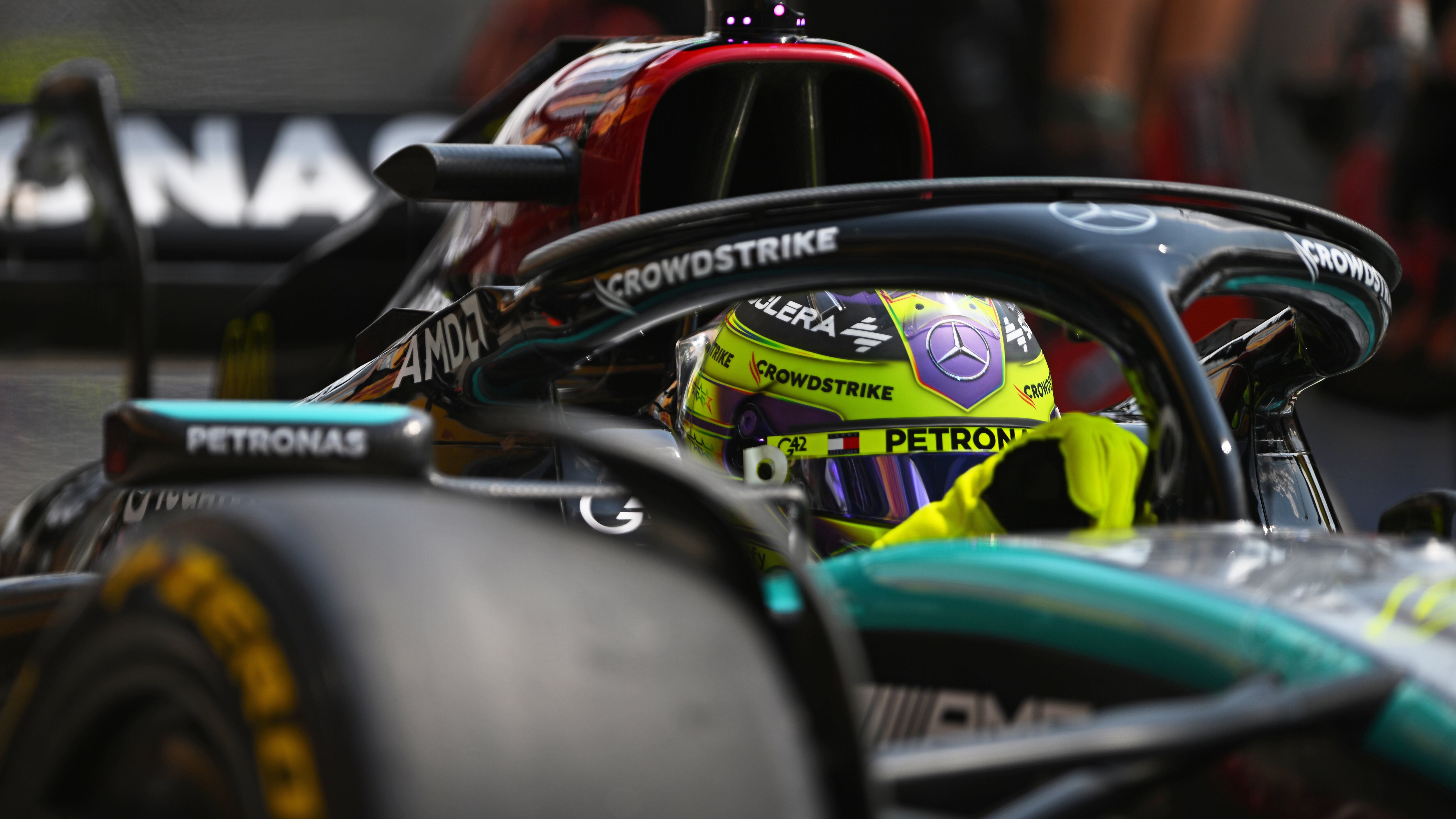 Mercedes AMG se vio afectado durante las prácticas libres del GP de Hungría debido al colapso infromático de CrowdStrike.