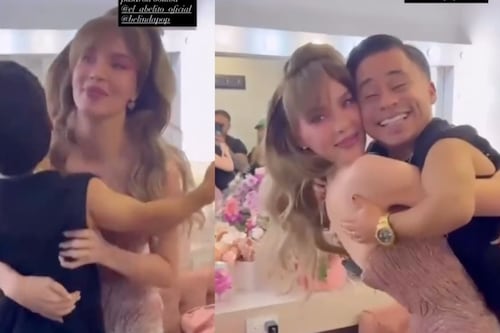 Belinda carga a Abelito y desata ola de reacciones en redes: “Su cara de pura felicidad”
