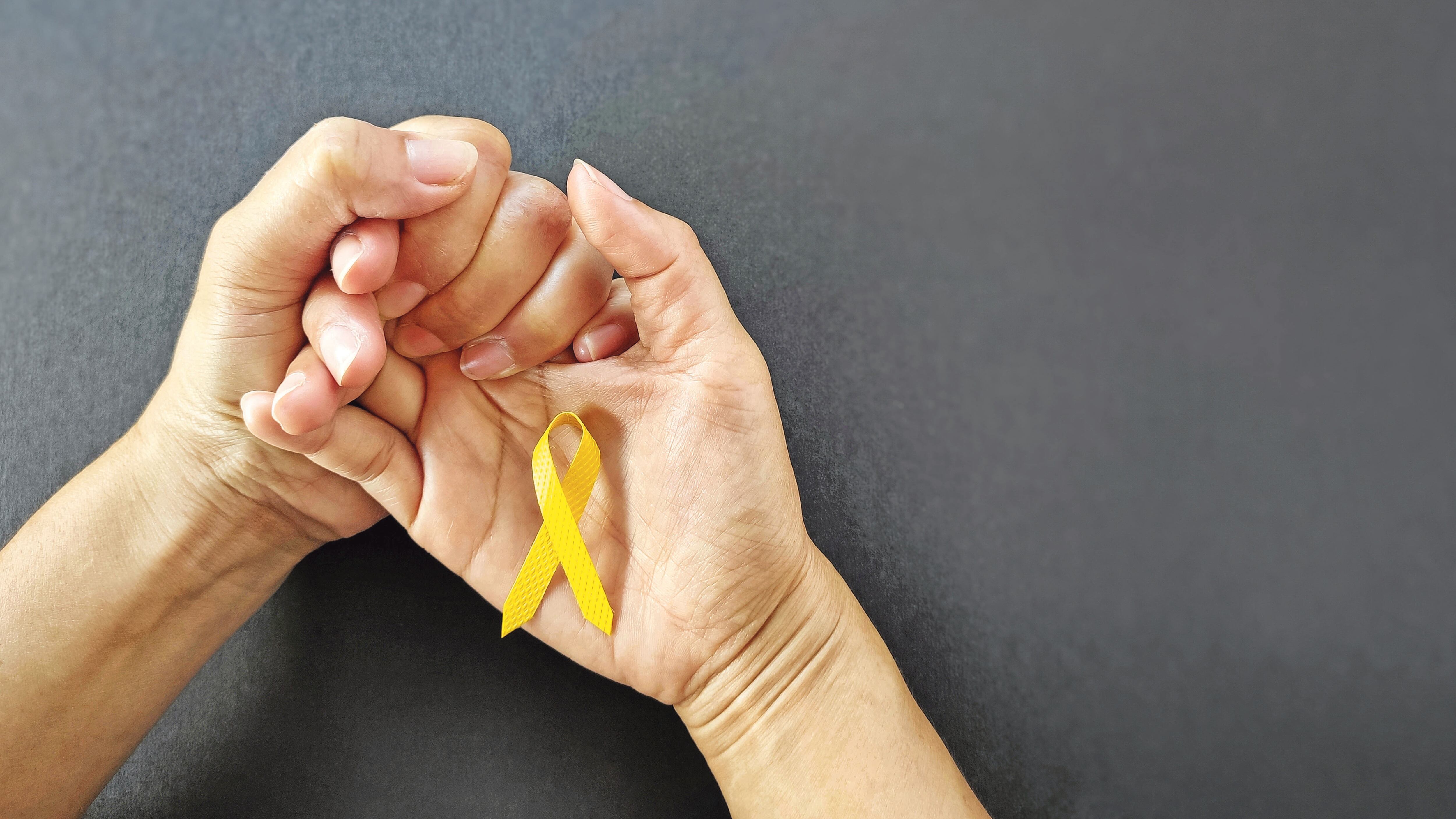 Lazo amarillo. Símbolo del Día Mundial de la Prevención del Suicidio, que se conmemora el 10 de septiembre.