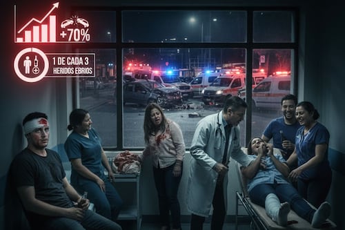 Maratón Guadalupe - Reyes: 1 de cada 3 heridos llega ebrio al hospital y los choques suben en 70%