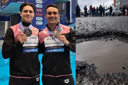 Osmar Olvera y Juan Celaya sufren accidente automovilístico por culpa de un bache en CDMX