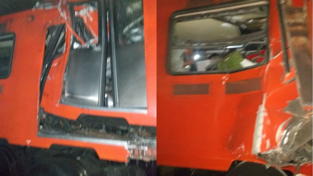 Choque de trenes en Línea 3.