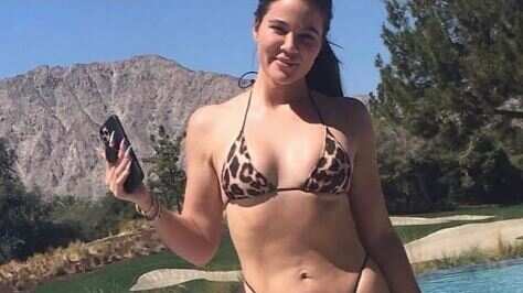 Foto de Khloé Kardashian al natural que no le favorece