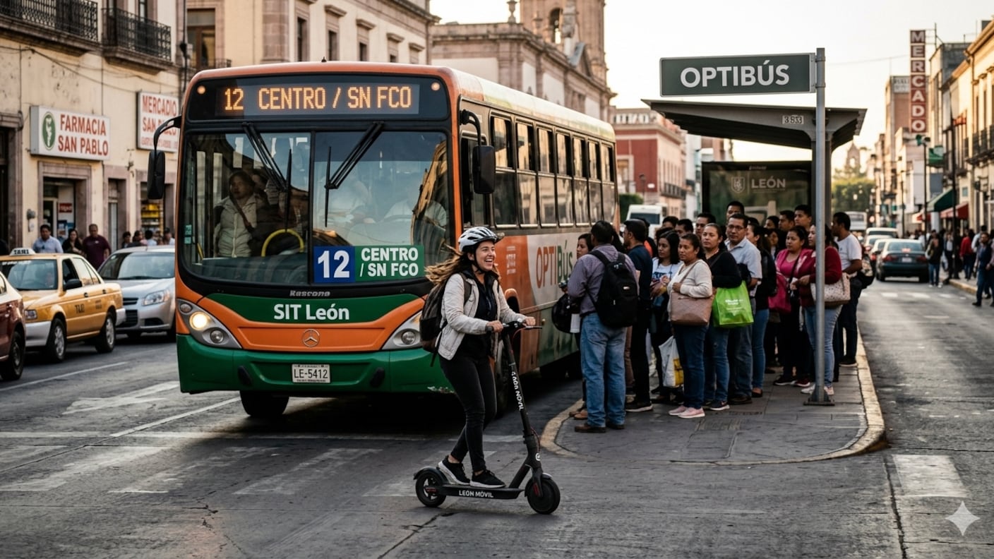 El uso de otras opciones de movilidad en la ciudad ha generado una baja considerable en el uso del transporte público en León.